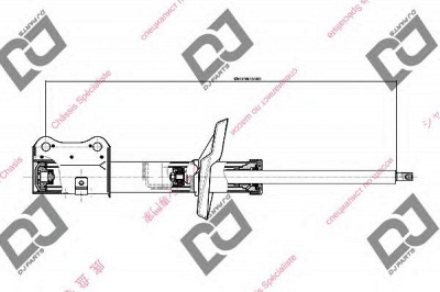 DJ PARTS ds1542gs -  Амортизатор